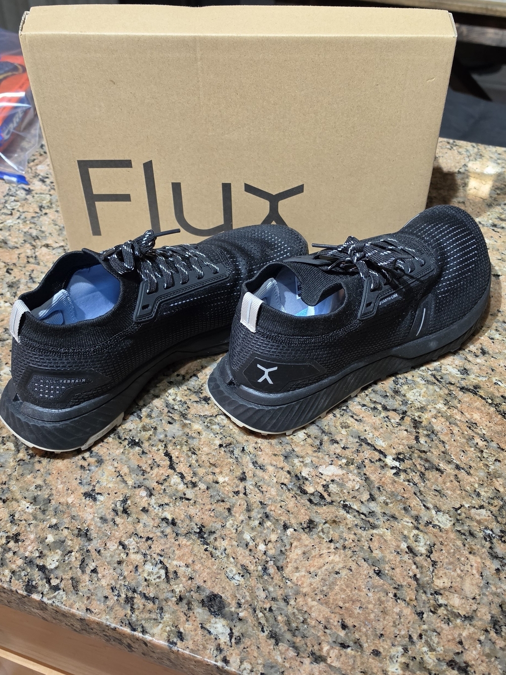 Lux Women's 9.5/Men's 8.0 Black Knit Athletic Sneakers